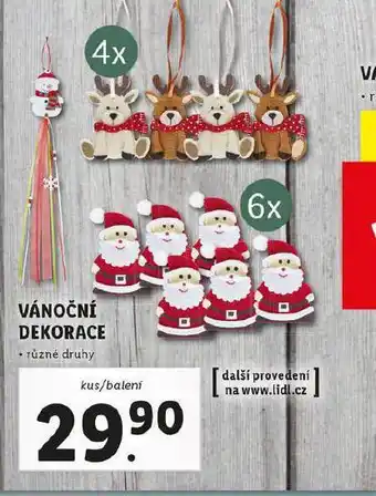 Lidl Vánoční dekorace nabídka
