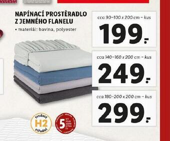 Lidl Napínací prostěradlo 180-200 x 200 cm nabídka