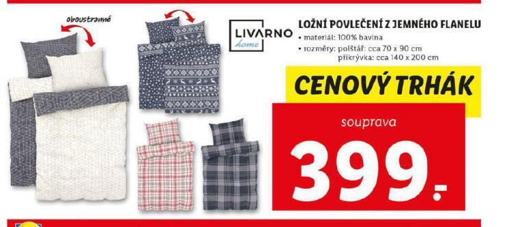 Lidl Ložní povlečení z jemného flanelu nabídka