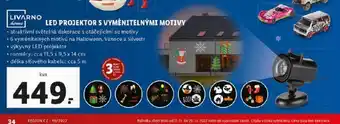Lidl Led projektor s vyměnitelnými motivy nabídka