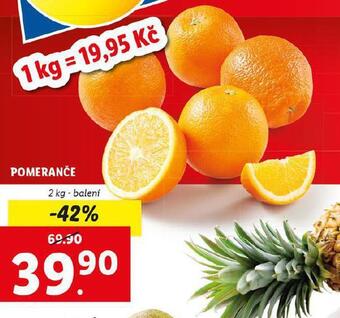 Lidl Pomeranče nabídka