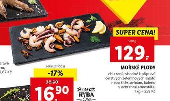 Lidl Mořské plody nabídka