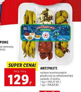 Lidl Antipasti nabídka