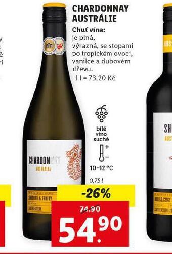 Lidl Chardonnay austrálie nabídka