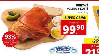 Lidl Šunkové koleno s kostí nabídka