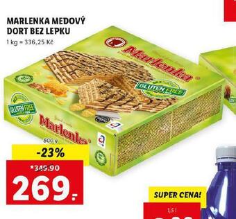 Lidl Marlenka medový dort bez lepku nabídka