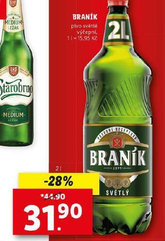 Lidl Pivo braník nabídka