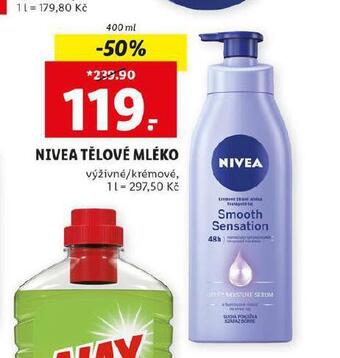 Lidl Nivea tělové mléko nabídka