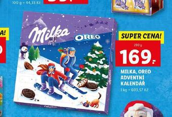 Milka, oreo adventní kalendář