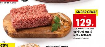 Lidl Vepřové mleté maso 100% xxl nabídka