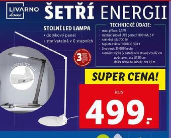 Lidl Stolní led lampa nabídka