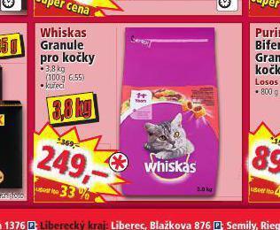Norma Whiskas granule pro kočky nabídka
