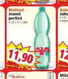 Norma Mattoni jemně perlivá nabídka