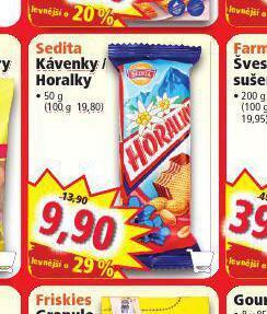 Norma Sedita kávenky / horalky nabídka