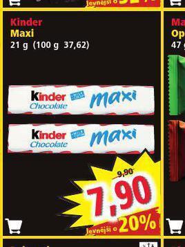 Norma Kinder maxi nabídka