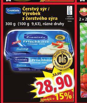 Norma Čerstvý sýr nabídka
