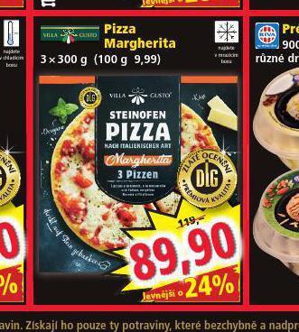 Norma Pizza margherita nabídka