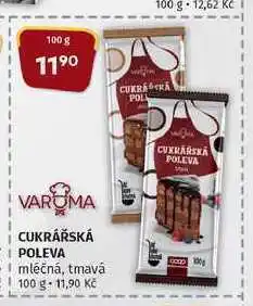 Coop Varoma cukrářská poleva mléčná, tmavá 100 g nabídka
