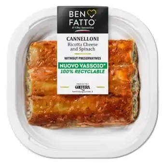 Benfatto cannelloni s ricottou a špenátem