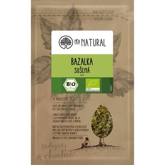 It´s natural bio bazalka sušená