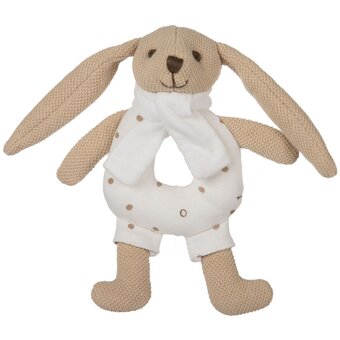 Canpol babies zajíček bunny s chrastítkem béžový