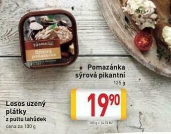 Billa Pomazánka sýrová pikantní nabídka