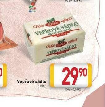 Billa Vepřové sádlo nabídka