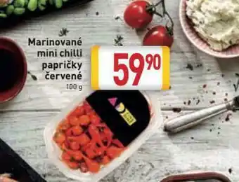 Billa Marinované mini chilli papričky červené nabídka