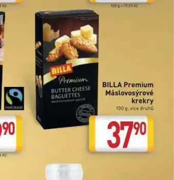 Billa Billa premium máslové krekry nabídka
