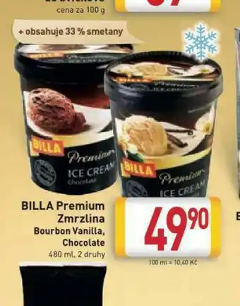 Billa Billa zmrzlina premium nabídka