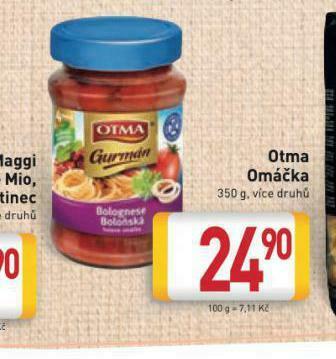 Billa Otma omáčka nabídka