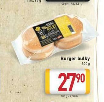Billa Burger bulky nabídka