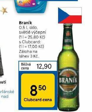 Tesco Pivo braník nabídka