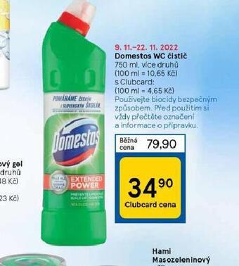 Tesco Domestos wc čistič nabídka