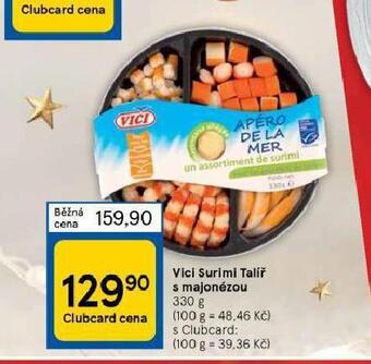 Tesco Vici surimi talíř s majonézou nabídka