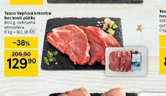 Tesco Vepřová krkovice bez kosti plátky nabídka