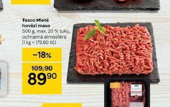 Tesco Mleté hovězí maso nabídka
