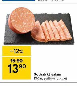 Tesco Gothajský salám nabídka