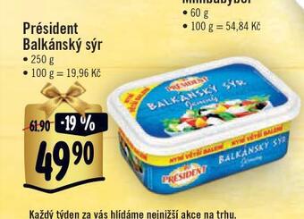 Jip Président balkánský sýr nabídka