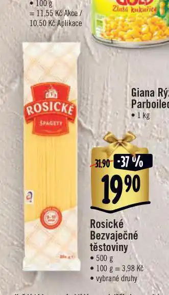 Jip Rosické těstoviny nabídka