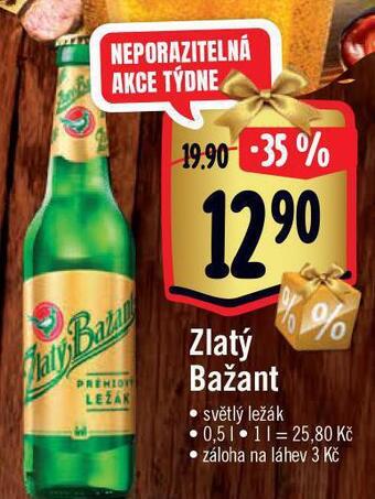 Jip Pivo zlatý bažant nabídka