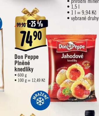 Jip Don peppe plněné knedlíky nabídka