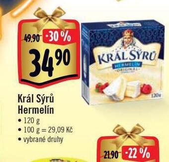Jip Král sýrů hermelín nabídka