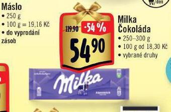 Albert Milka čokoláda nabídka