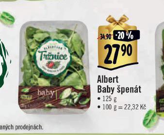 Albert Baby špenát nabídka