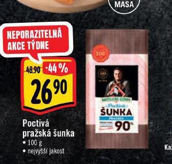 Albert Poctivá pražská šunka nabídka