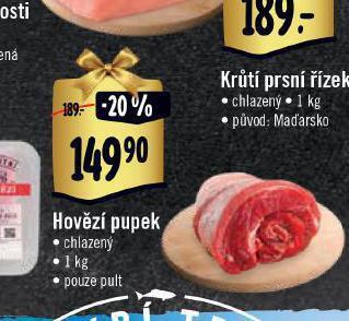 Albert Hovězí pupek nabídka