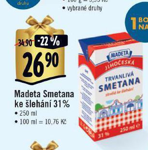 Albert Madeta smetana ke šlehání nabídka