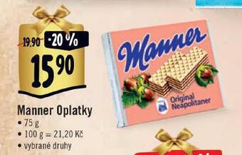 Albert Manner oplatky nabídka