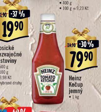 Albert Heinz kečup nabídka